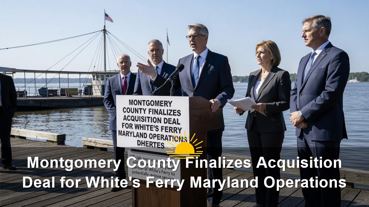 Montgomery County Finalizes Acquisition Deal for White’s Ferry Maryland Operations