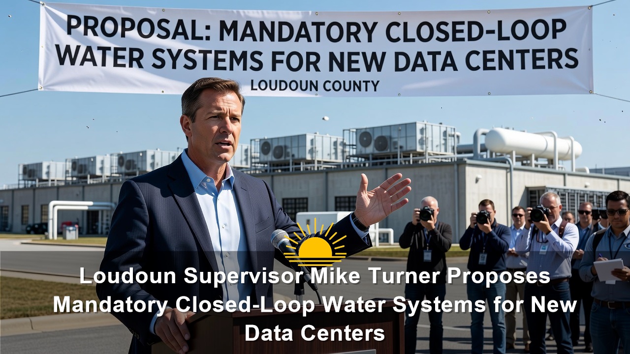 Loudoun Supervisor Mike Turner Proposes Mandatory Closed-Loop Water Systems for New Data Centers