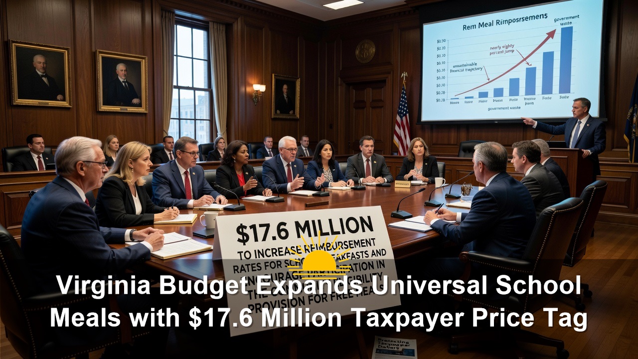 Virginia Budget Expands Universal School Meals with $17.6 Million Taxpayer Price Tag
