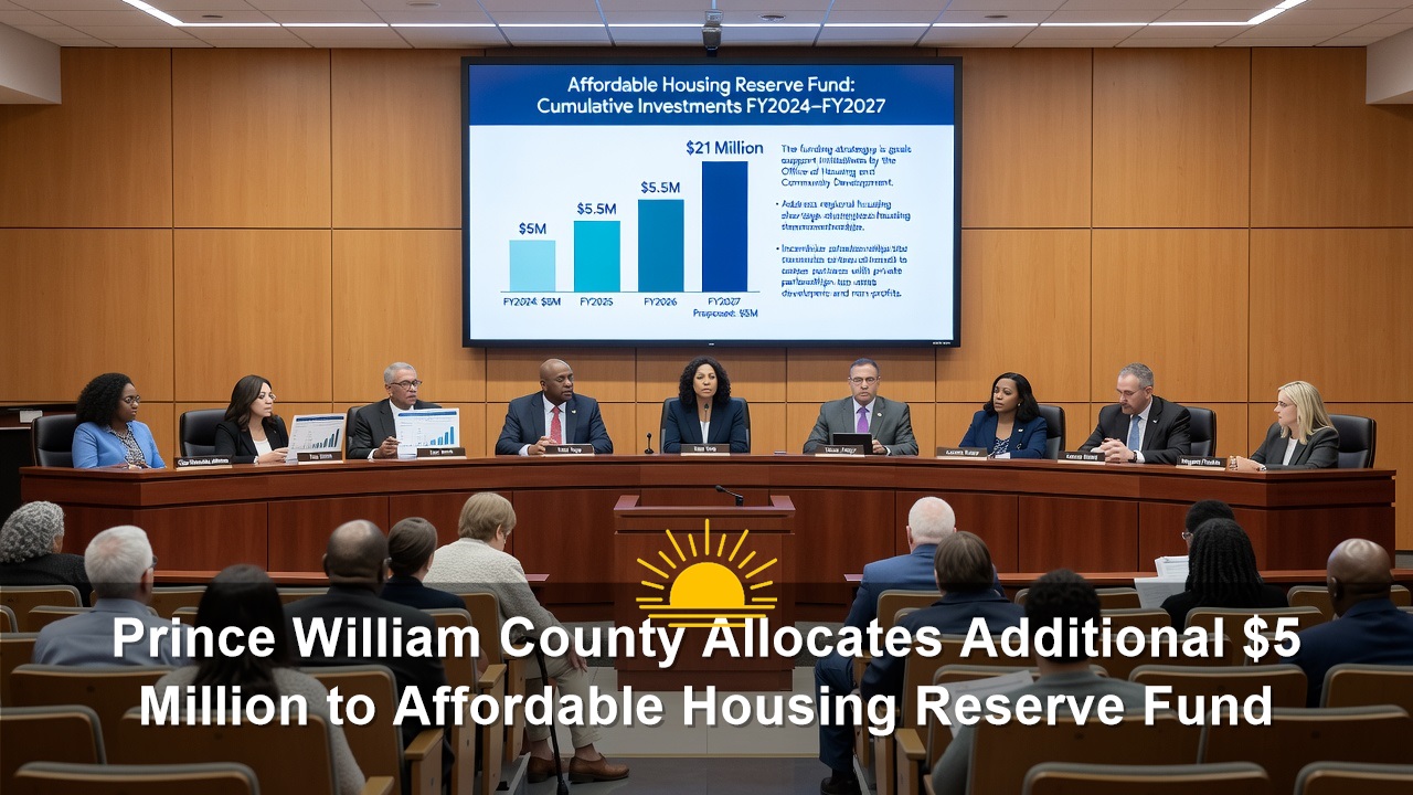 Prince William County Allocates Additional $5 Million to Affordable Housing Reserve Fund