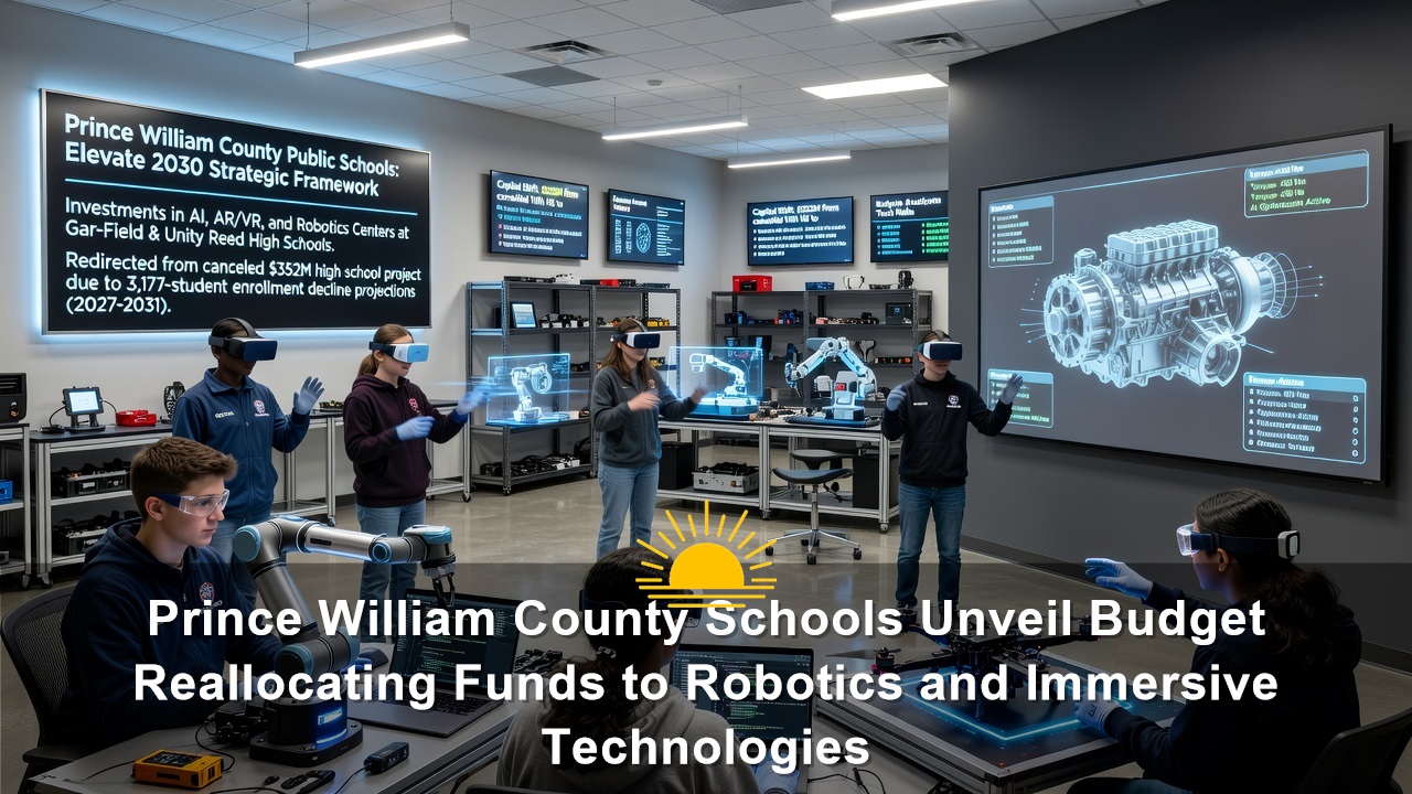 Prince William County Schools Unveil Budget Reallocating Funds to Robotics and Immersive Technologies