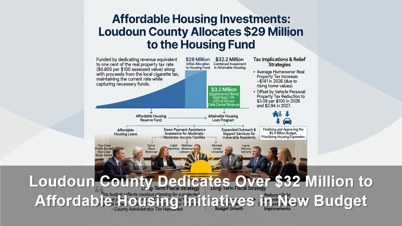 Loudoun County Dedicates Over $32 Million to Affordable Housing Initiatives in New Budget