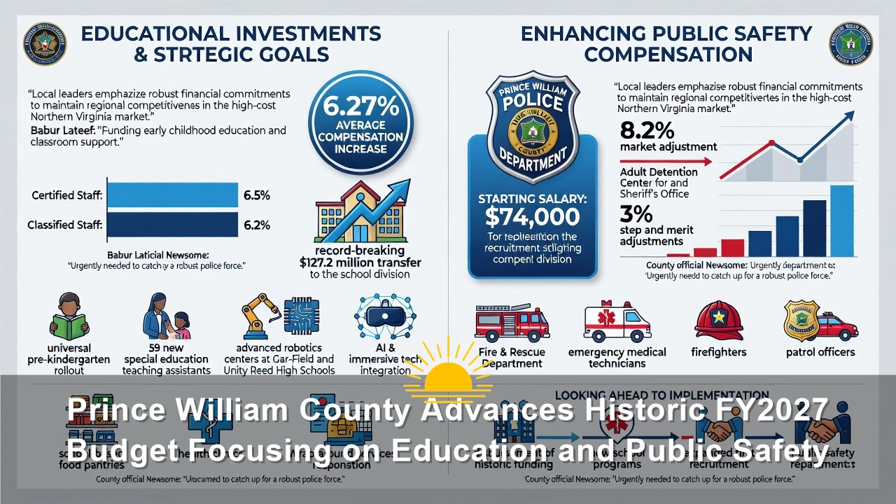 Prince William County Advances Historic FY2027 Budget Focusing on Education and Public Safety