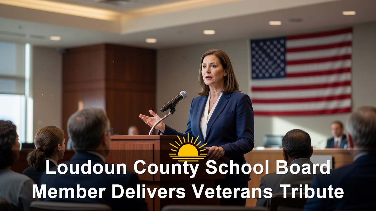 Loudoun County School Board Member Delivers Veterans Tribute