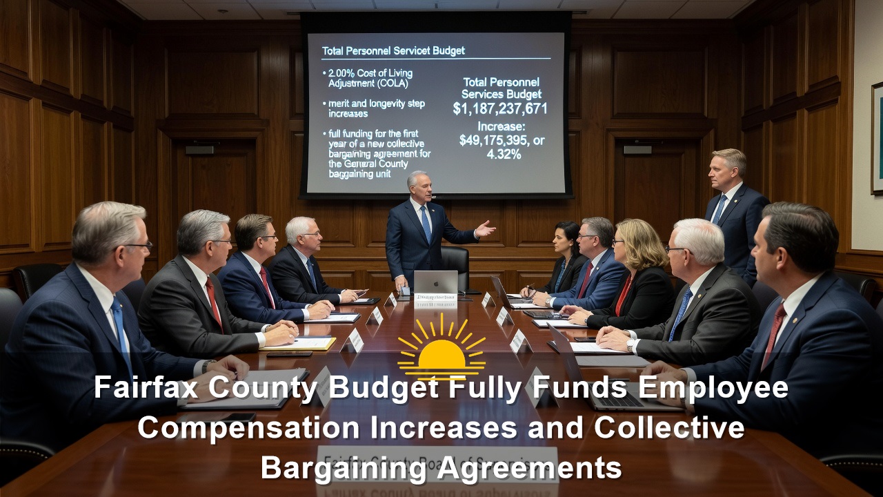 Fairfax County Budget Fully Funds Employee Compensation Increases and Collective Bargaining Agreements