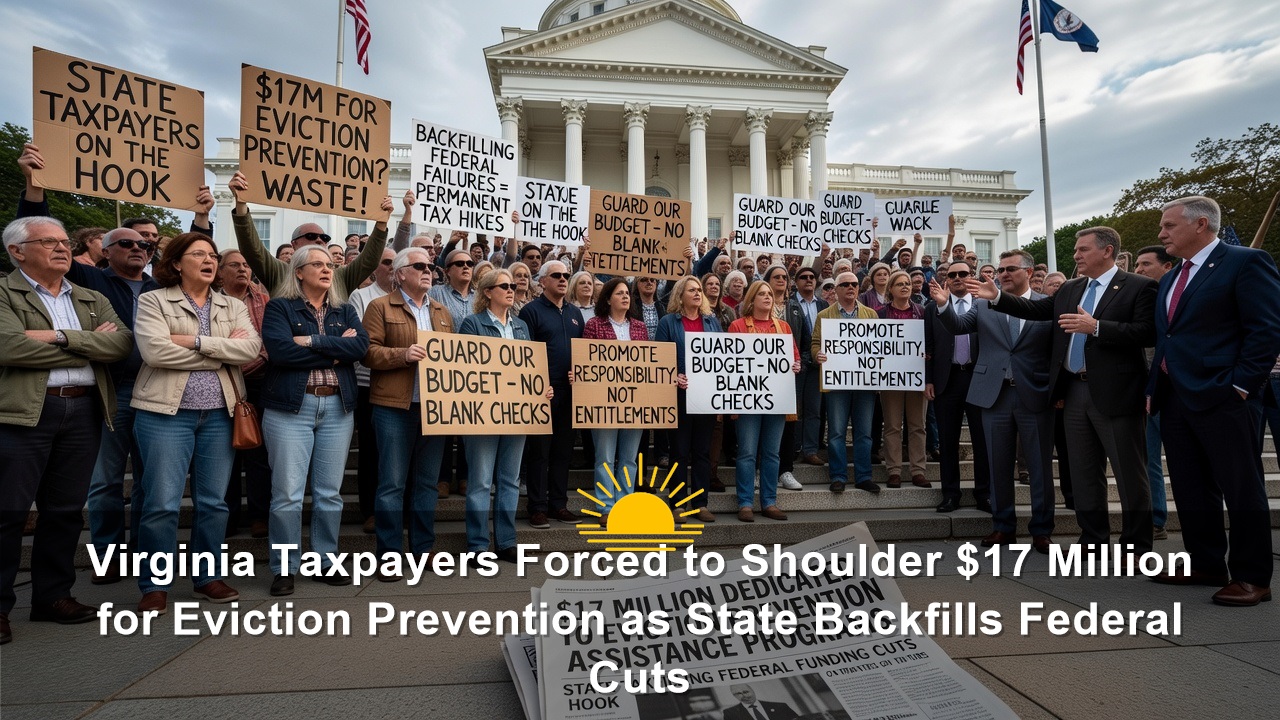 Virginia Taxpayers Forced to Shoulder $17 Million for Eviction Prevention as State Backfills Federal Cuts