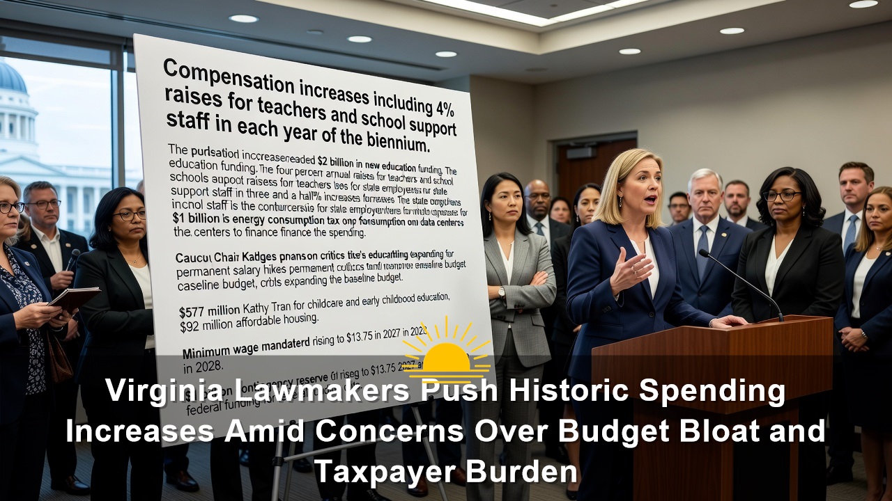 Virginia Lawmakers Push Historic Spending Increases Amid Concerns Over Budget Bloat and Taxpayer Burden