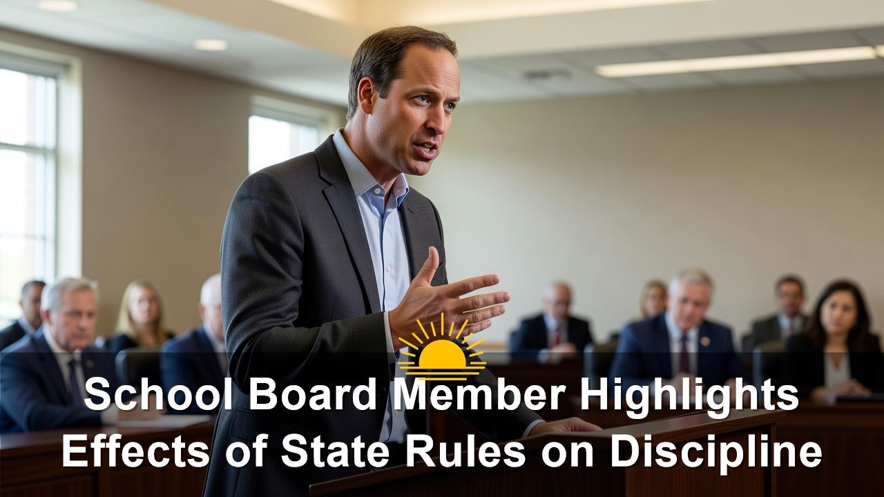 School Board Member Highlights Effects of State Rules on Discipline