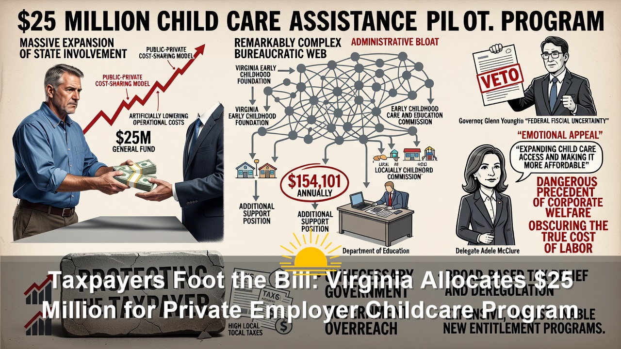 Taxpayers Foot the Bill: Virginia Allocates $25 Million for Private Employer Childcare Program