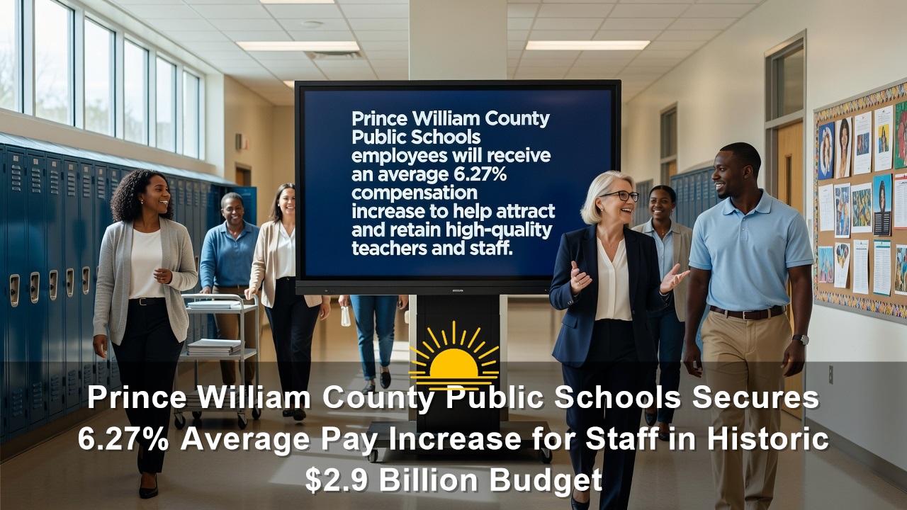 Prince William County Public Schools Secures 6.27% Average Pay Increase for Staff in Historic $2.9 Billion Budget