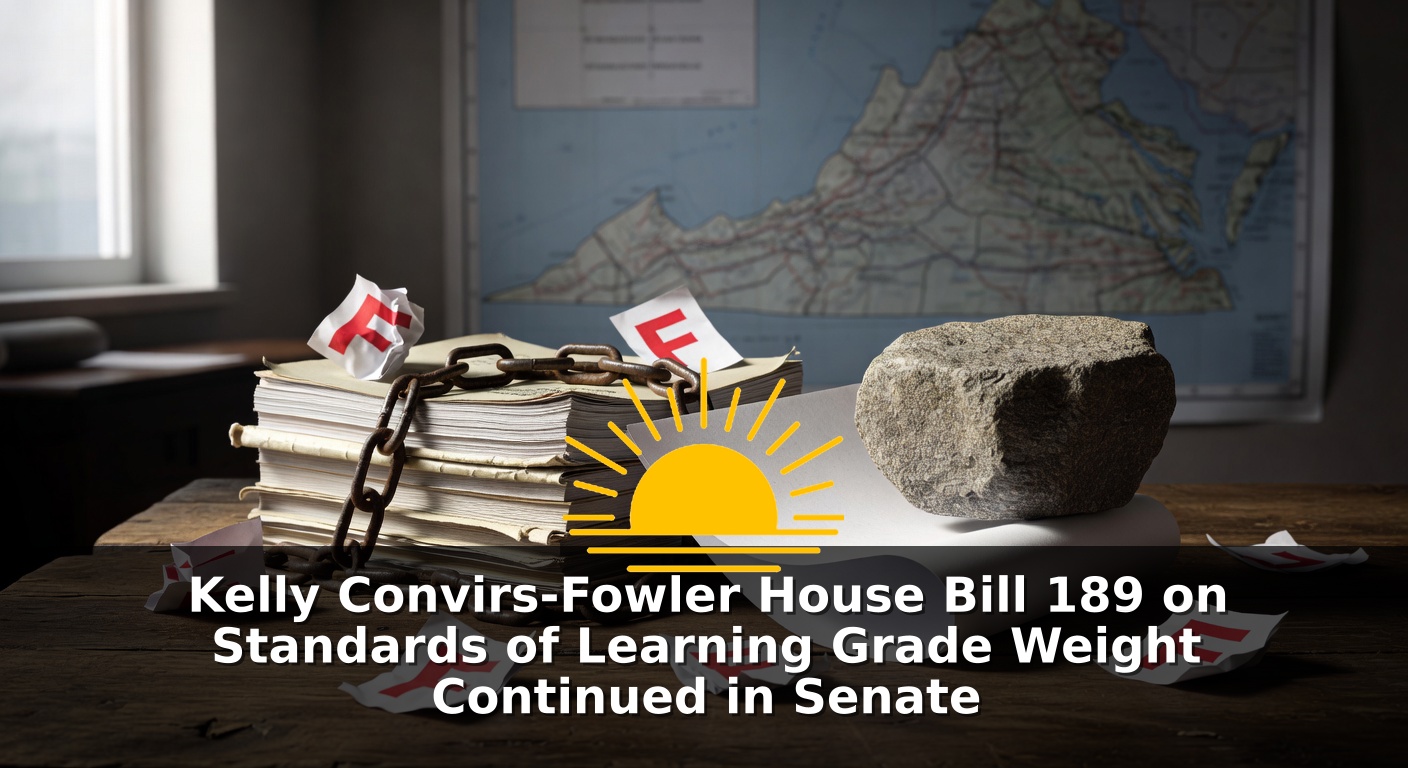 Kelly Convirs-Fowler House Bill 189 on Standards of Learning Grade Weight Continued in Senate
