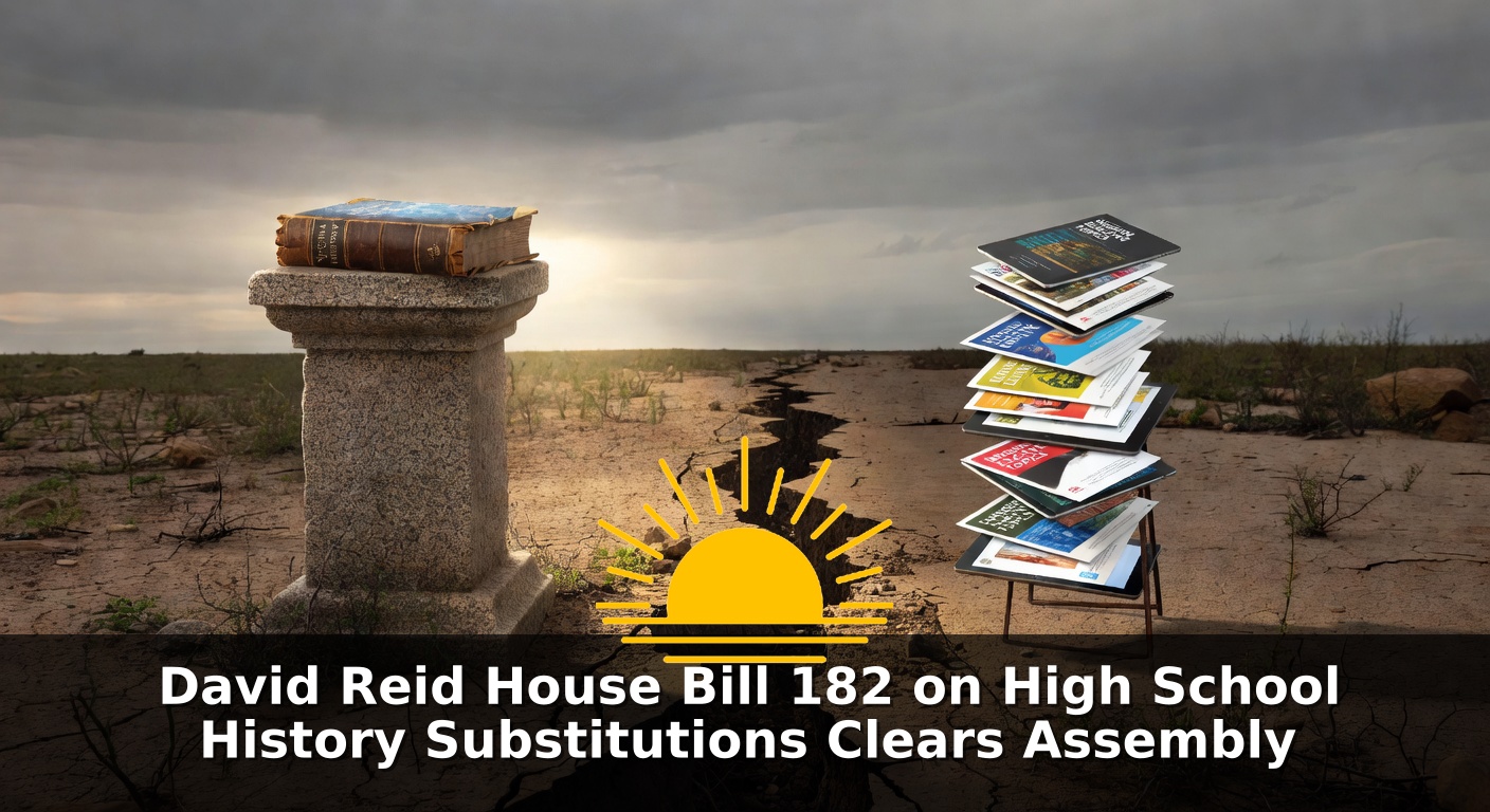 David Reid House Bill 182 on High School History Substitutions Clears Assembly