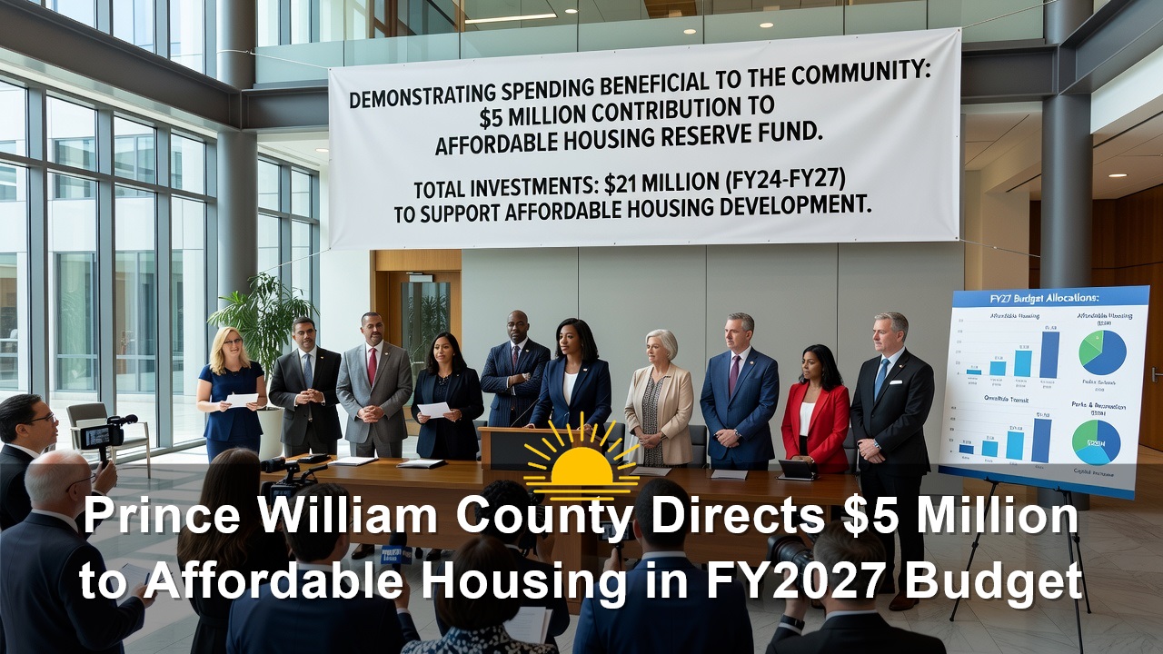 Prince William County Directs $5 Million to Affordable Housing in FY2027 Budget