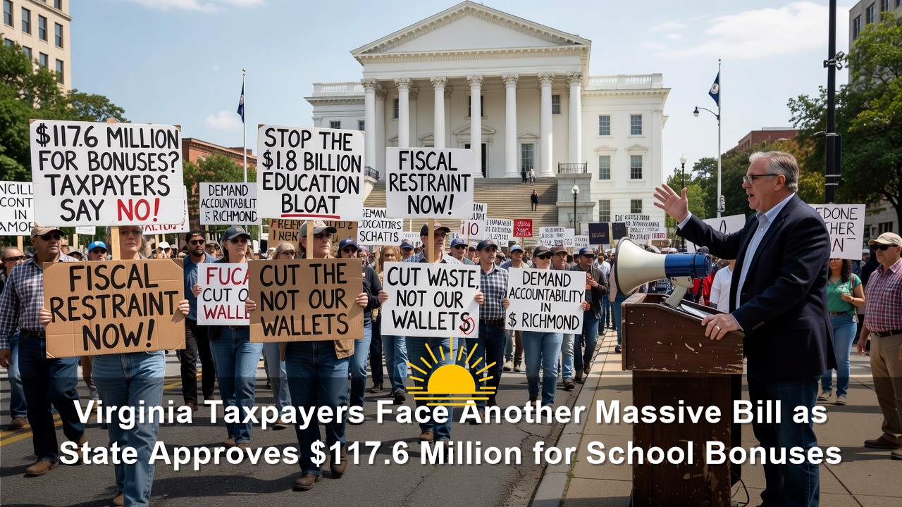 Virginia Taxpayers Face Another Massive Bill as State Approves $117.6 Million for School Bonuses