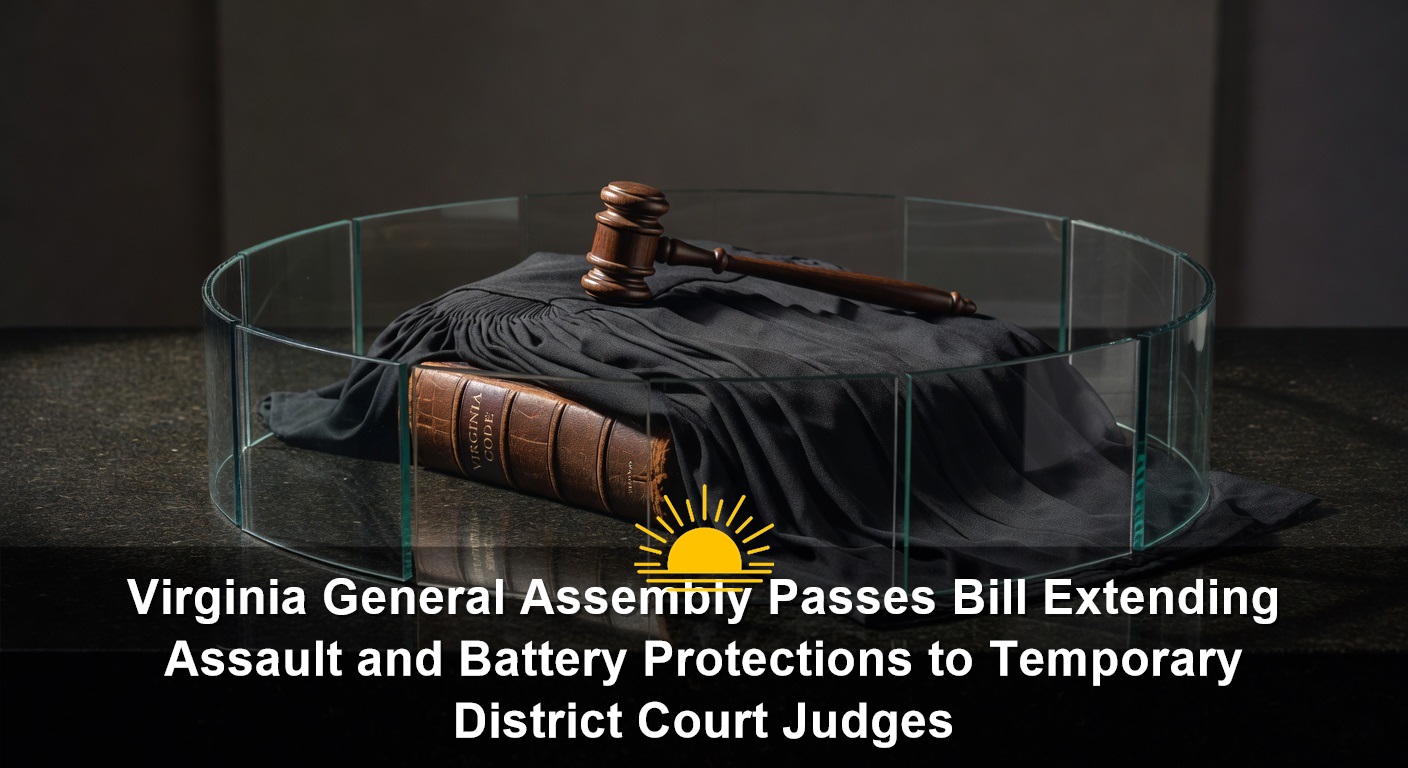 Virginia General Assembly Passes Bill Extending Assault and Battery Protections to Temporary District Court Judges
