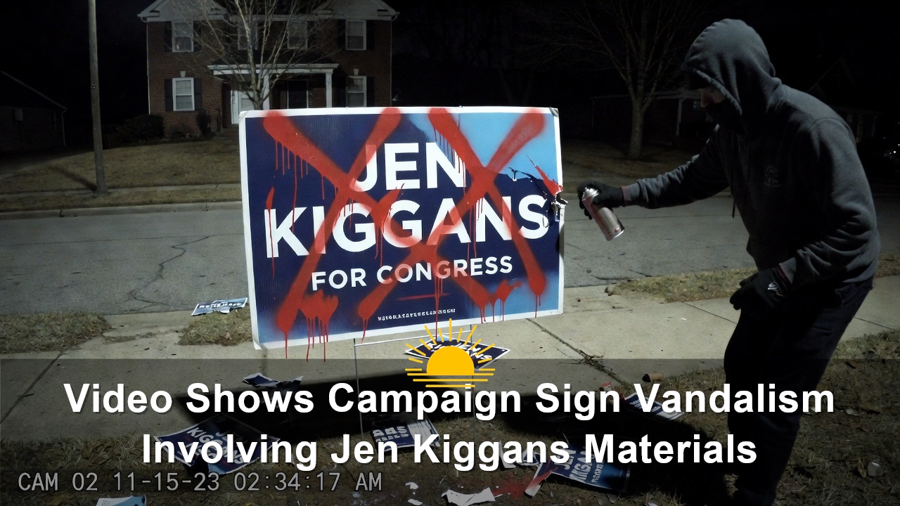 Video Shows Campaign Sign Vandalism Involving Jen Kiggans Materials