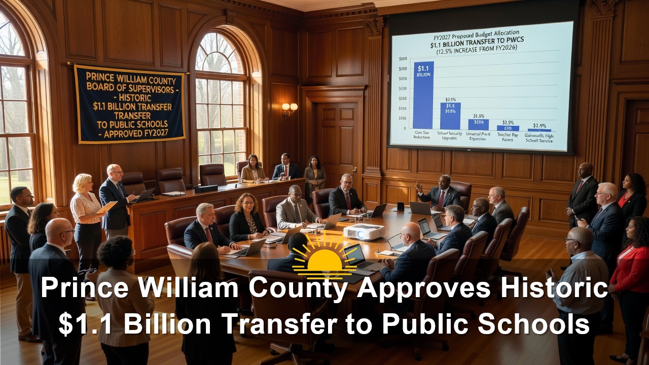 Prince William County Approves Historic $1.1 Billion Transfer to Public Schools