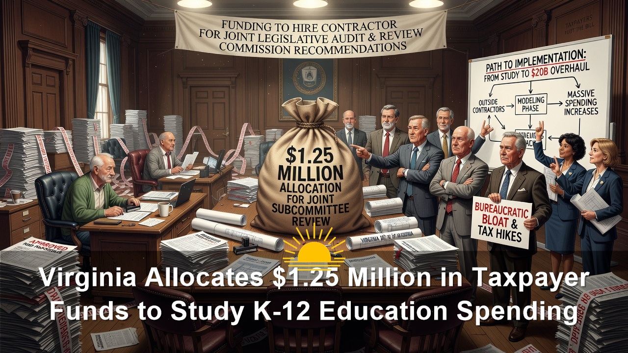 Virginia Allocates $1.25 Million in Taxpayer Funds to Study K-12 Education Spending
