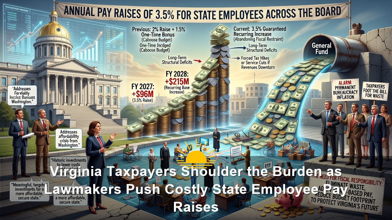 Virginia Taxpayers Shoulder the Burden as Lawmakers Push Costly State Employee Pay Raises
