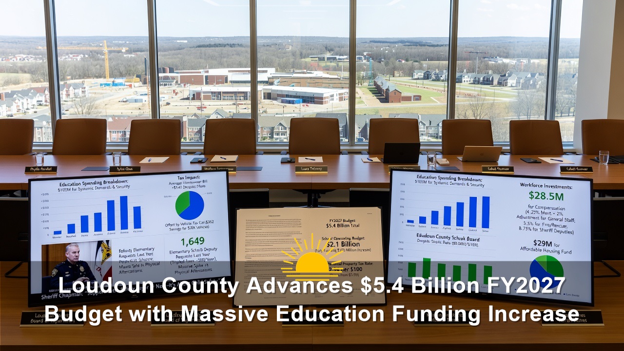 Loudoun County Advances $5.4 Billion FY2027 Budget with Massive Education Funding Increase