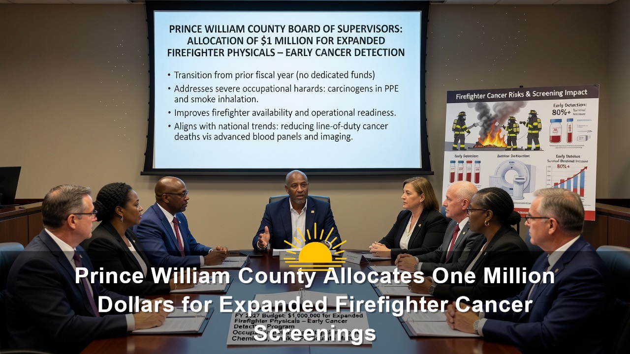 Prince William County Allocates One Million Dollars for Expanded Firefighter Cancer Screenings