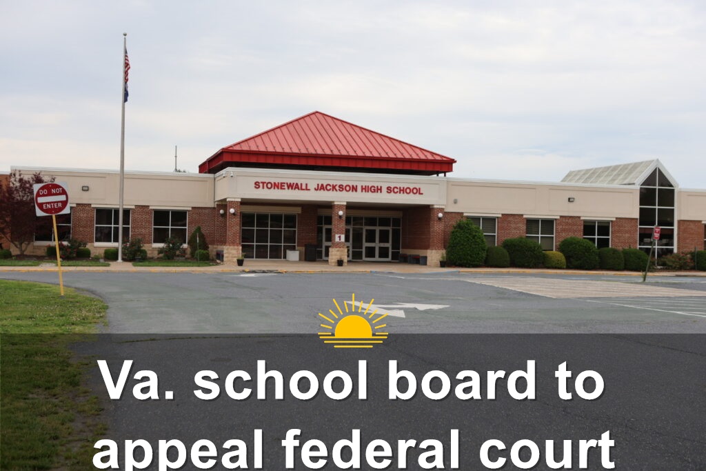 Stonewall Jackson High School in Shenandoah County, Virginia. (Nathaniel Cline/Virginia Mercury)