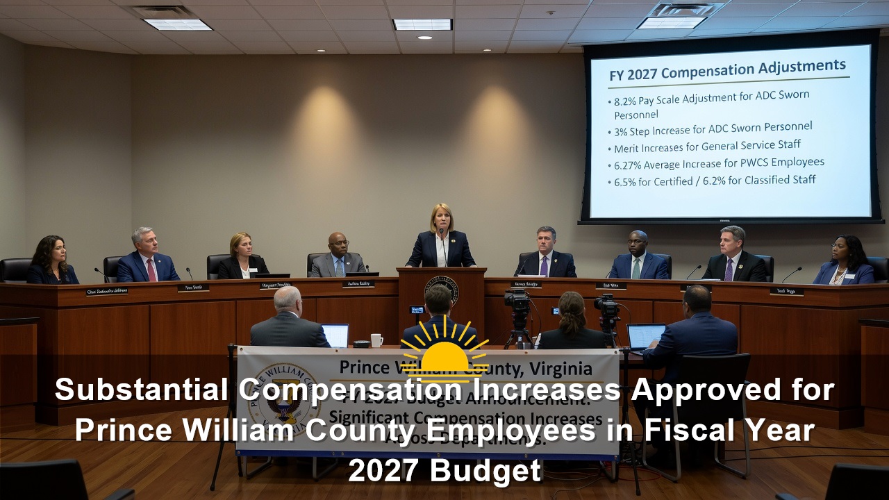 Substantial Compensation Increases Approved for Prince William County Employees in Fiscal Year 2027 Budget
