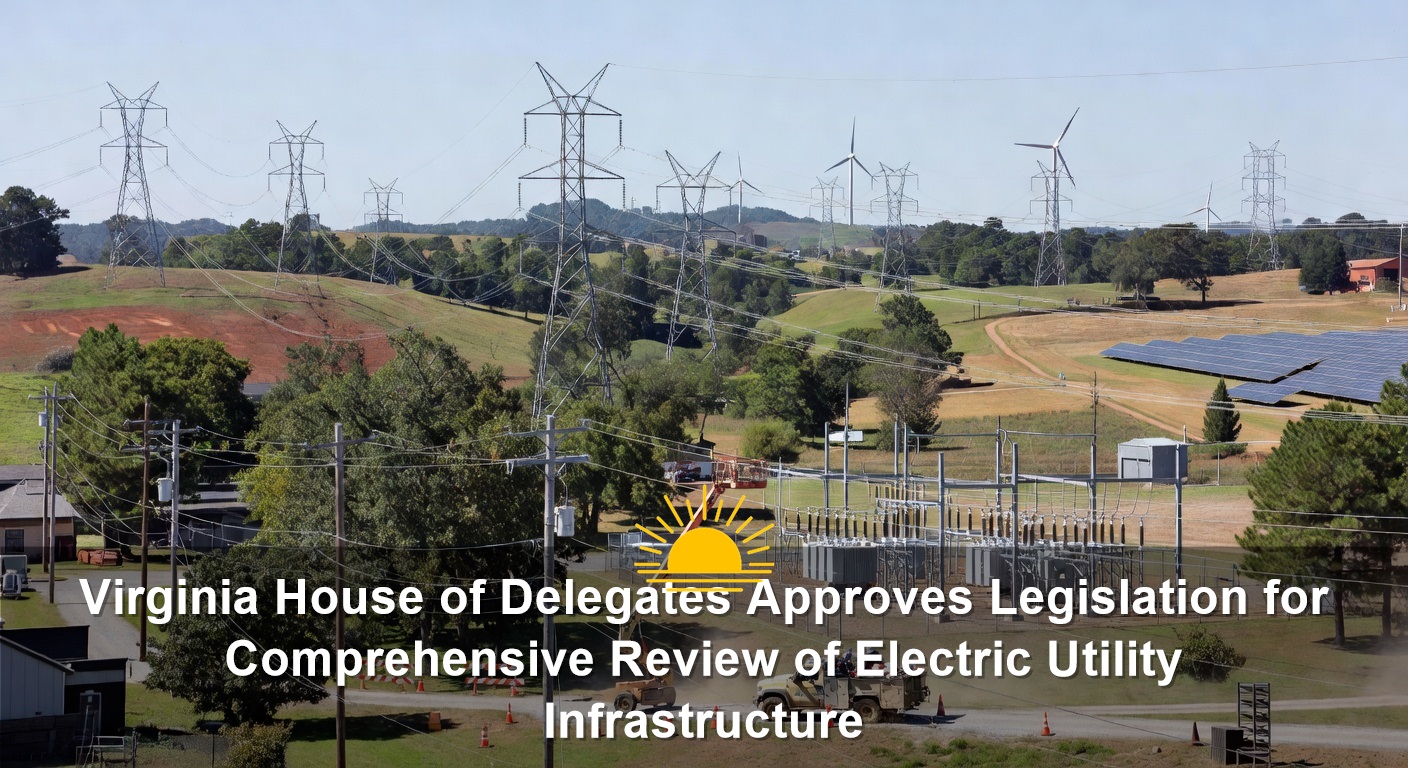 Virginia House of Delegates Approves Legislation for Comprehensive Review of Electric Utility Infrastructure