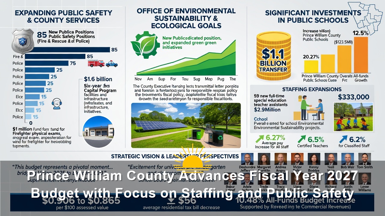 Prince William County Advances Fiscal Year 2027 Budget with Focus on Staffing and Public Safety