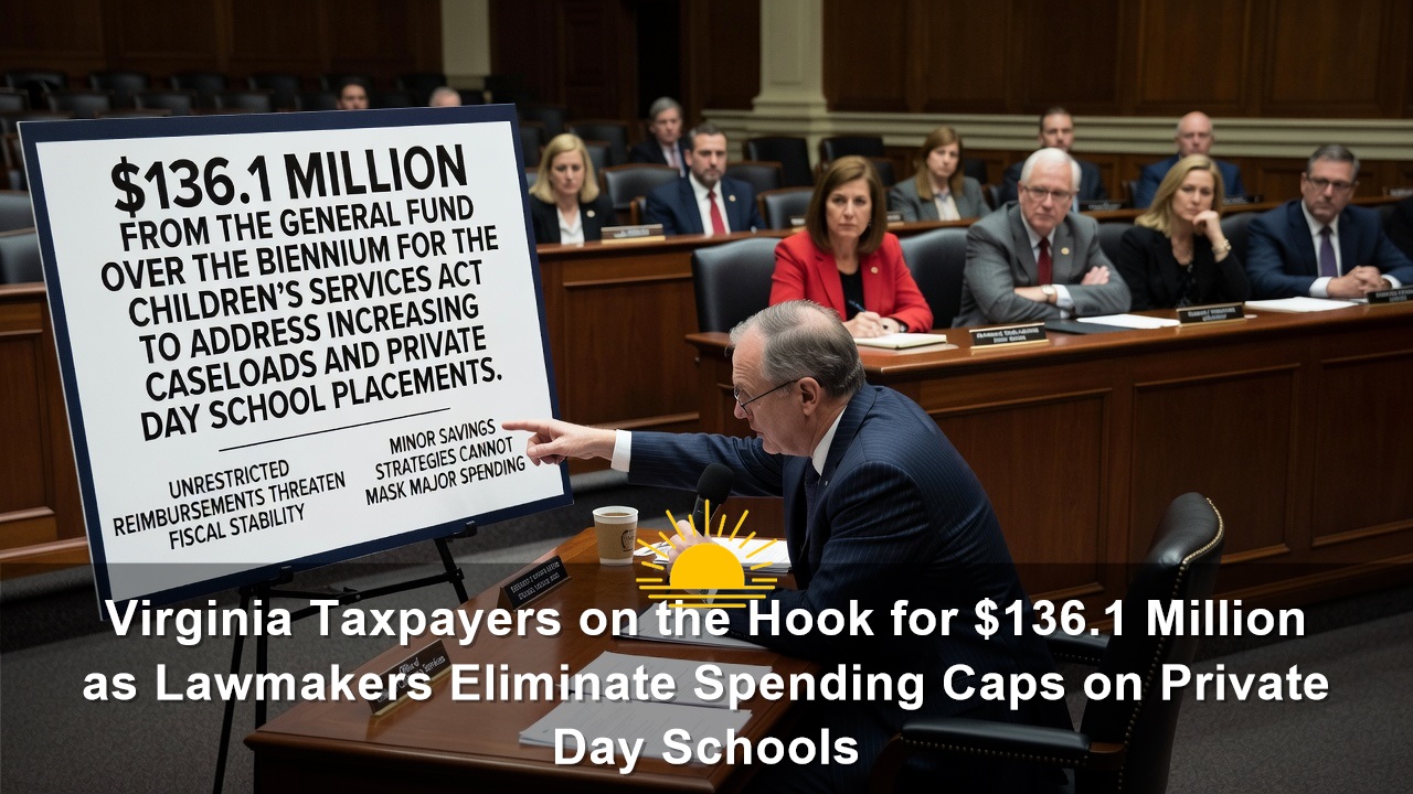 Virginia Taxpayers on the Hook for $136.1 Million as Lawmakers Eliminate Spending Caps on Private Day Schools