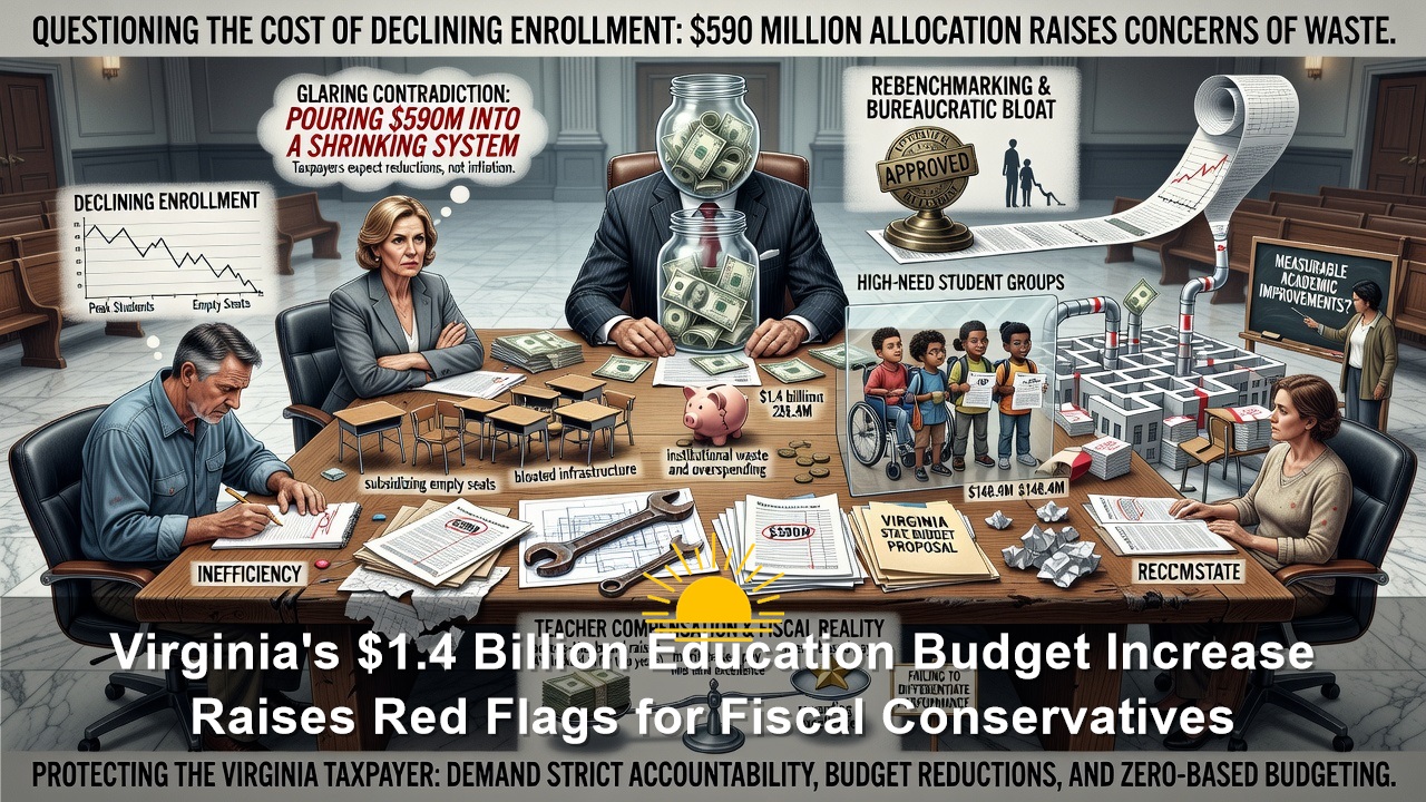 Virginia’s $1.4 Billion Education Budget Increase Raises Red Flags for Fiscal Conservatives