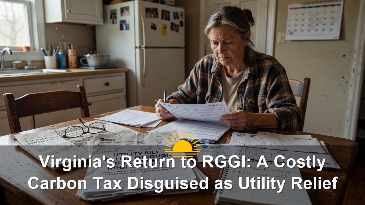 Virginia’s Return to RGGI: A Costly Carbon Tax Disguised as Utility Relief