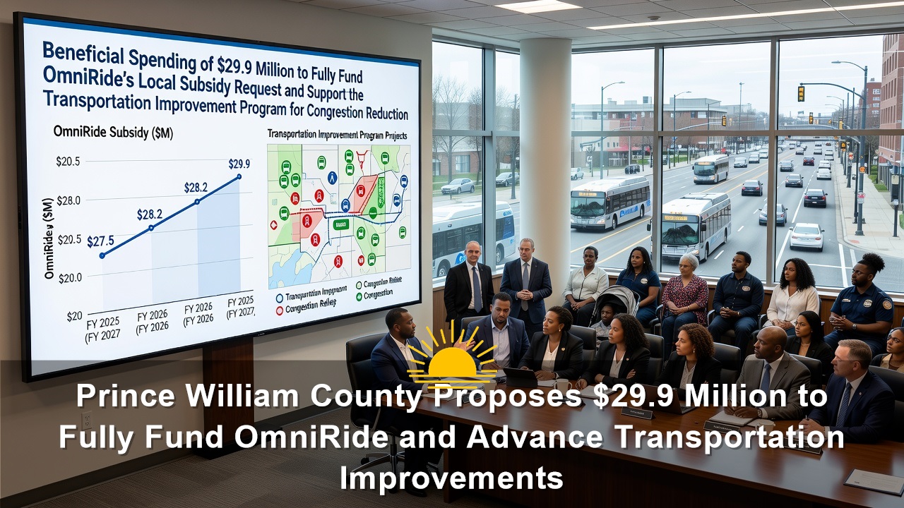 Prince William County Proposes $29.9 Million to Fully Fund OmniRide and Advance Transportation Improvements