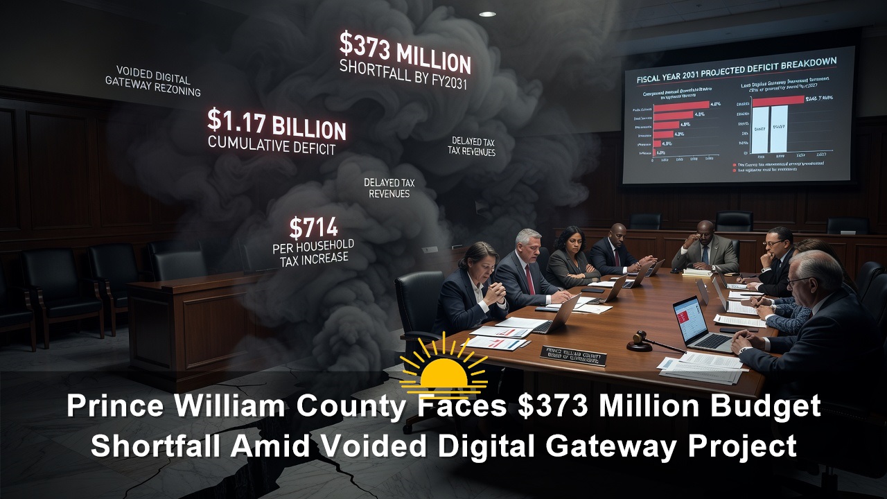 Prince William County Faces $373 Million Budget Shortfall Amid Voided Digital Gateway Project