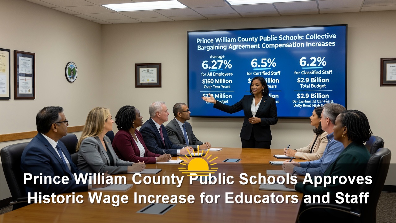 Prince William County Public Schools Approves Historic Wage Increase for Educators and Staff
