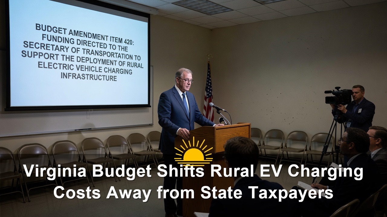 Virginia Budget Shifts Rural EV Charging Costs Away from State Taxpayers