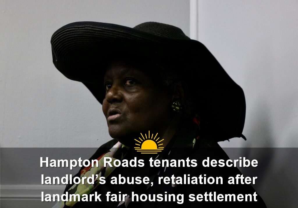 Lorraine Patterson-Davidson describes her displacement following harassment and retaliation from former landlord David Merryman, who has been convicted of numerous financial crimes and settled in a fair housing lawsuit. (Photo by Charlotte Rene Woods/Virginia Mercury)