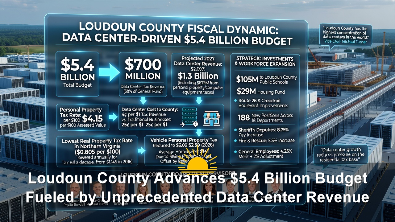 Loudoun County Advances $5.4 Billion Budget Fueled by Unprecedented Data Center Revenue