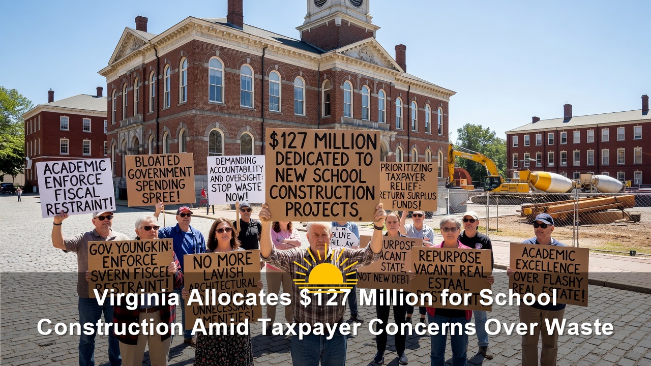Virginia Allocates $127 Million for School Construction Amid Taxpayer Concerns Over Waste
