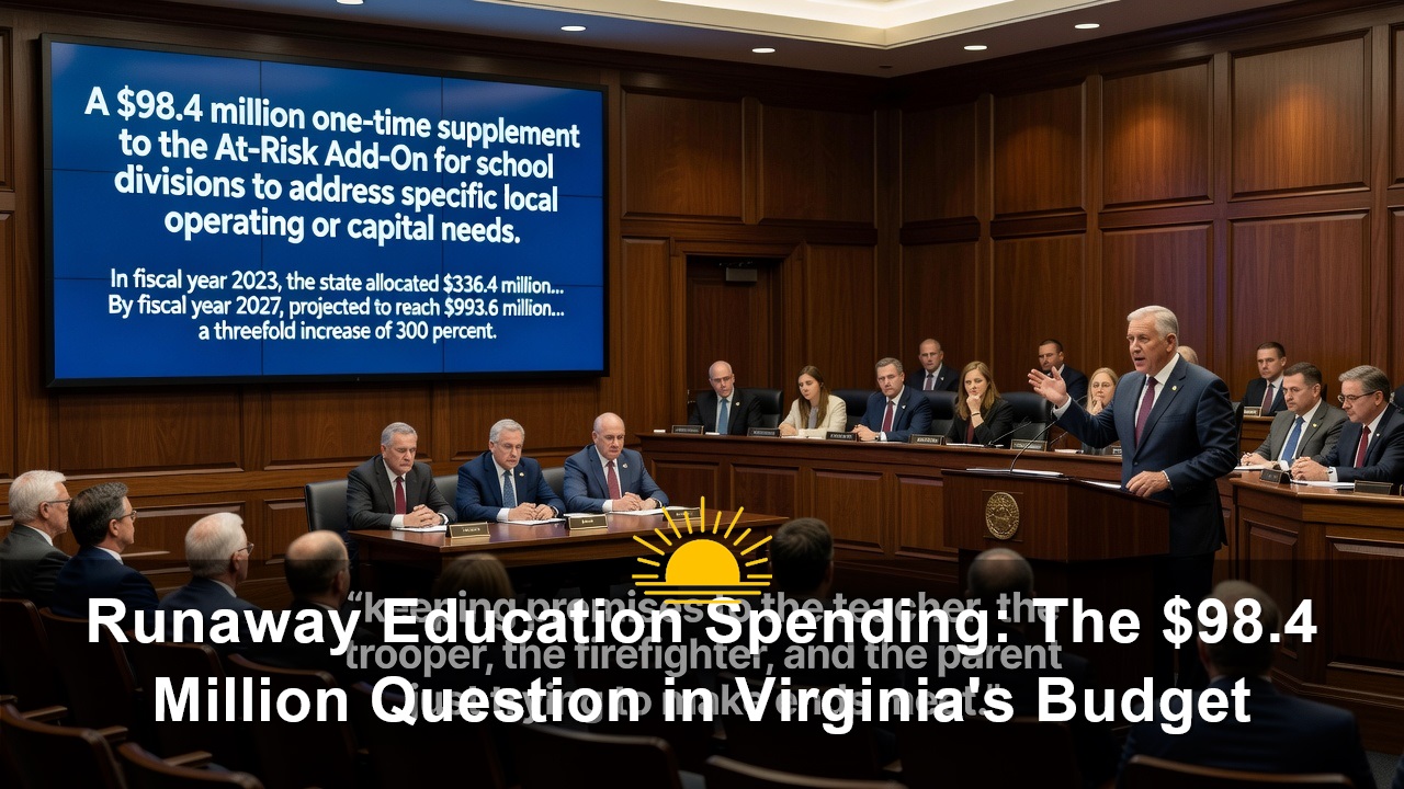 Runaway Education Spending: The $98.4 Million Question in Virginia’s Budget