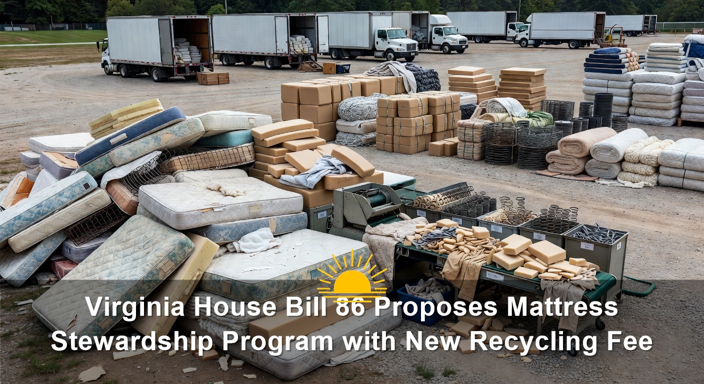 Virginia House Bill 86 Proposes Mattress Stewardship Program with New Recycling Fee
