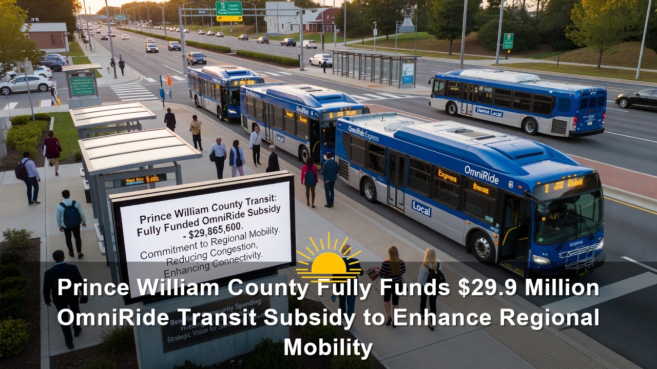 Prince William County Fully Funds $29.9 Million OmniRide Transit Subsidy to Enhance Regional Mobility