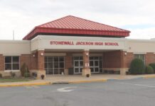 Judge weighs future of Stone Wall Jackson Highschool in Shenandoah County A view from outside Stonewall Jackson High School in Shenandoah County. (Photo by Nathaniel Cline/Virginia Mercury)
