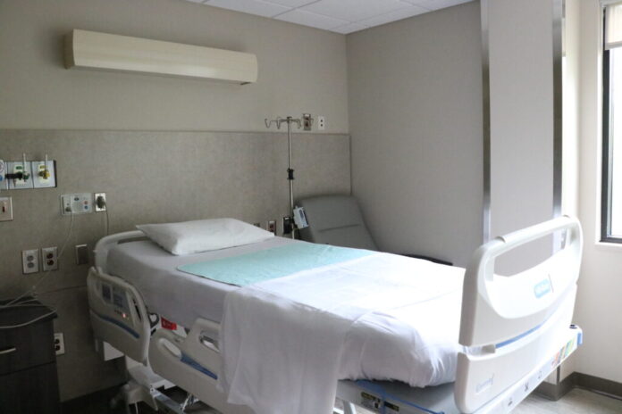 A bed in Lee County Community Hospital. (Photo by Charlotte Rene Woods/Virginia Mercury)