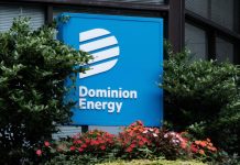 Dominion just can’t kick its fossil fuel addiction A sign outside of a Dominion Energy office building in downtown Richmond. (Photo by Ned Oliver/ Virginia Mercury)