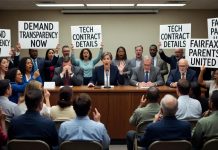 Tensions Escalate at Fairfax County School Board Over Transparency in Tech Contract Discussion