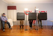 John McGuire faces primary test as Democrats eye more competitive 5th District race Voters cast ballots in Scottsville, Virginia in Nov. 2020. (Photo by Parker Michels-Boyce for The Virginia Mercury)
