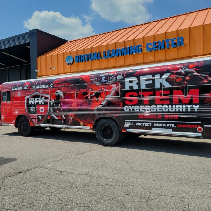 RFK Outreach's new STEM Cybersecurity Mobile Bus will be traveling throughout parts of the Hampton Roads region, starting this summer. (Photo courtesy of RFK Outreach)