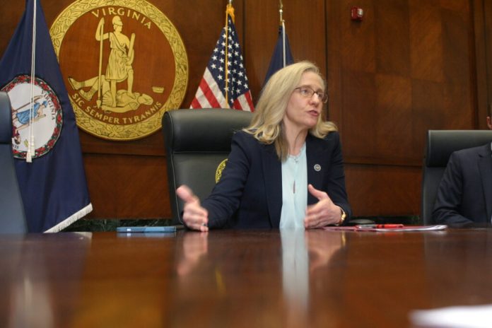 Gov. Abigail Spanberger. (Photo by Shannon Heckt/Virginia Mercury)