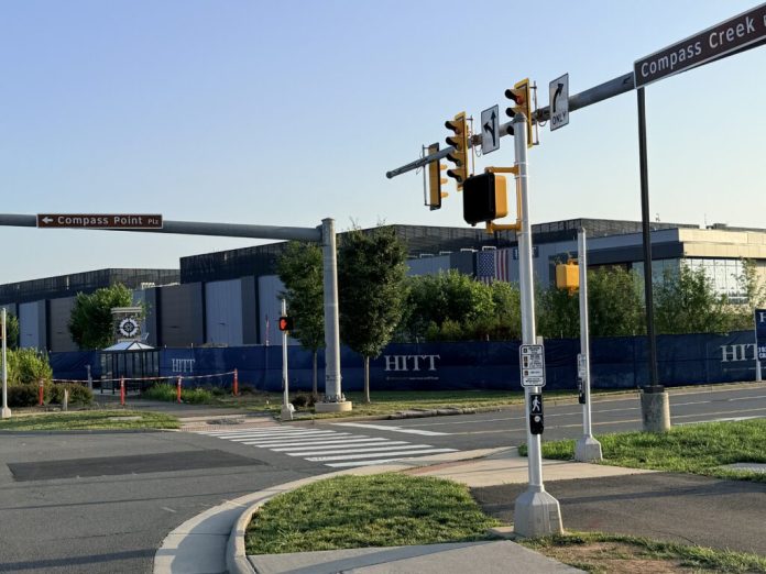 A view of a data center in Loudoun County. (Photo courtesy of Karen Graham/Loudoun Times-Mirror)